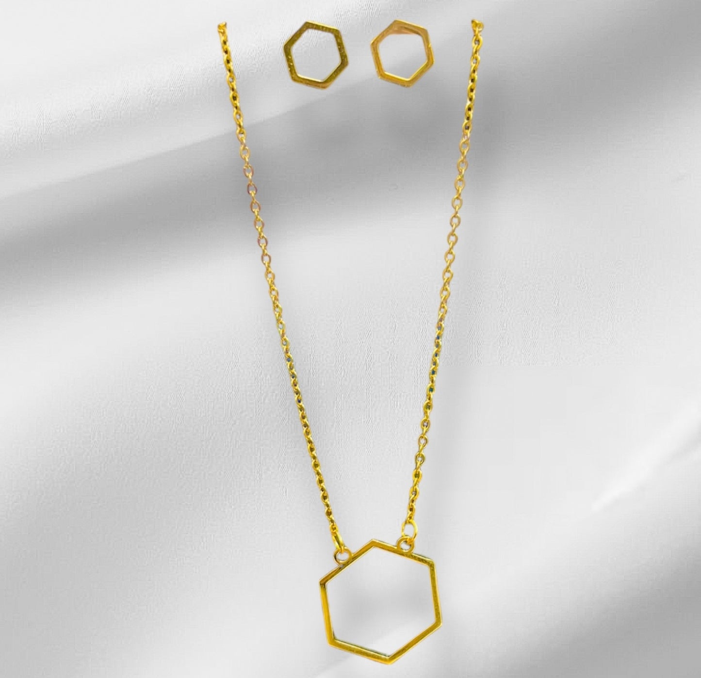 Hexagon Slay-18K Gold Plated