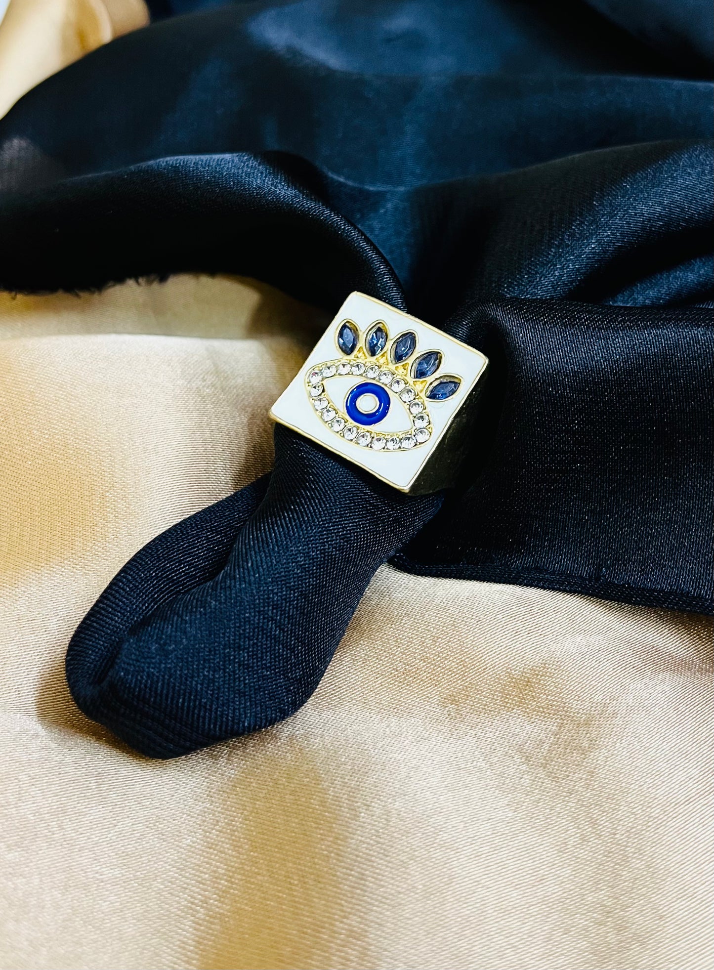 Evil Eye Ring-18K Gold Plated