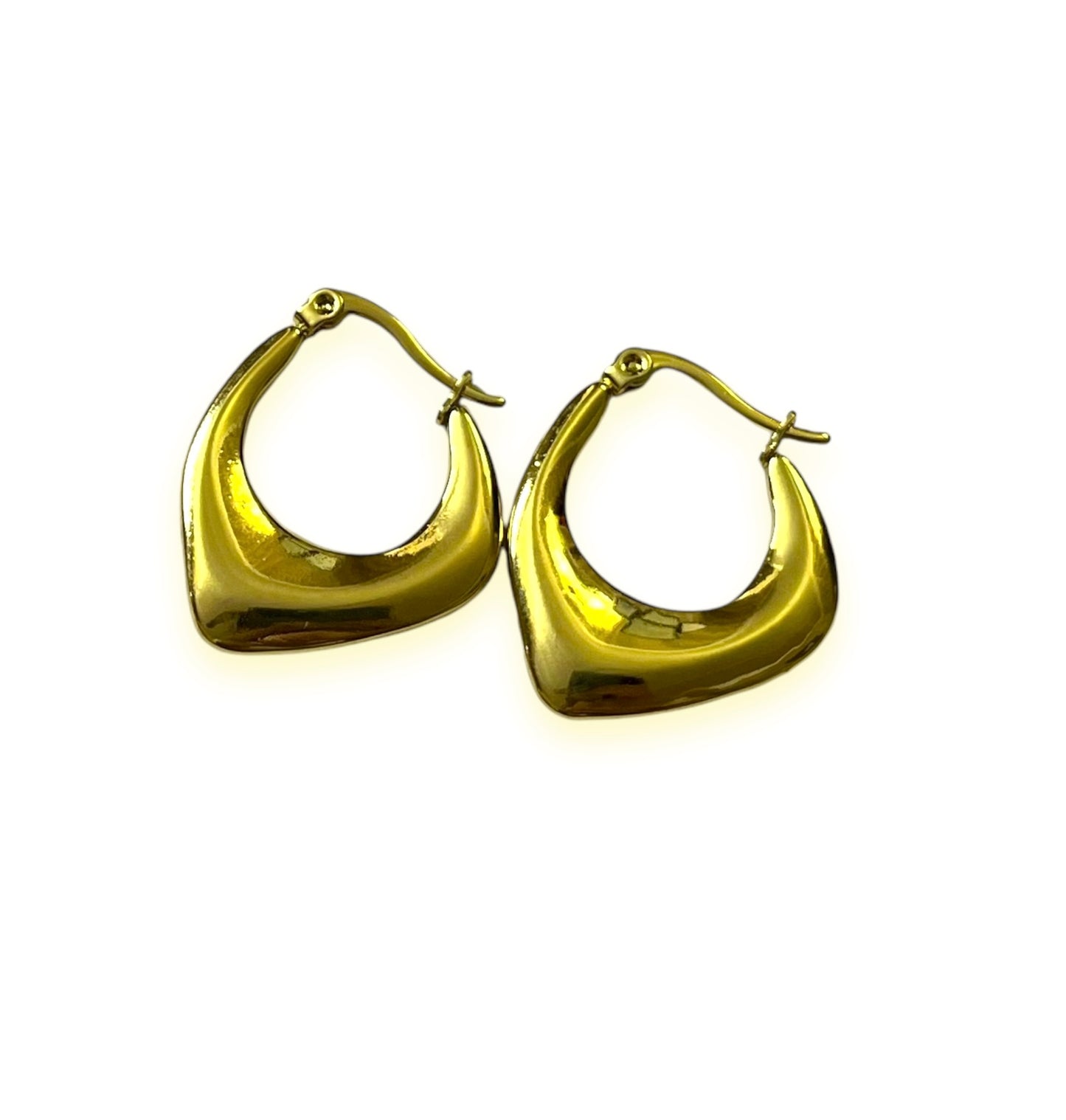Edgy Hoops-18K Gold Plated.