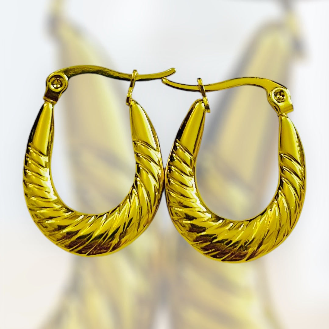 Luxe Hoops-18K Gold Plated.