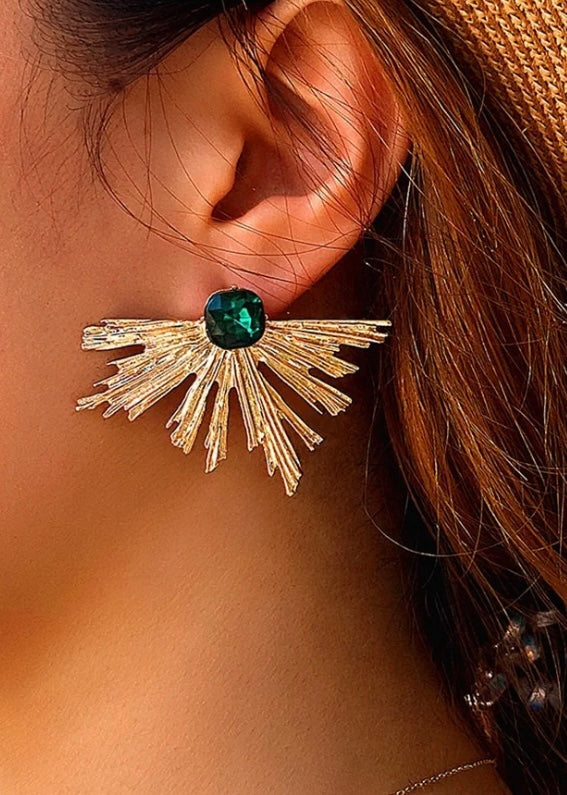 Peacock Earrings-18K Gold Plated