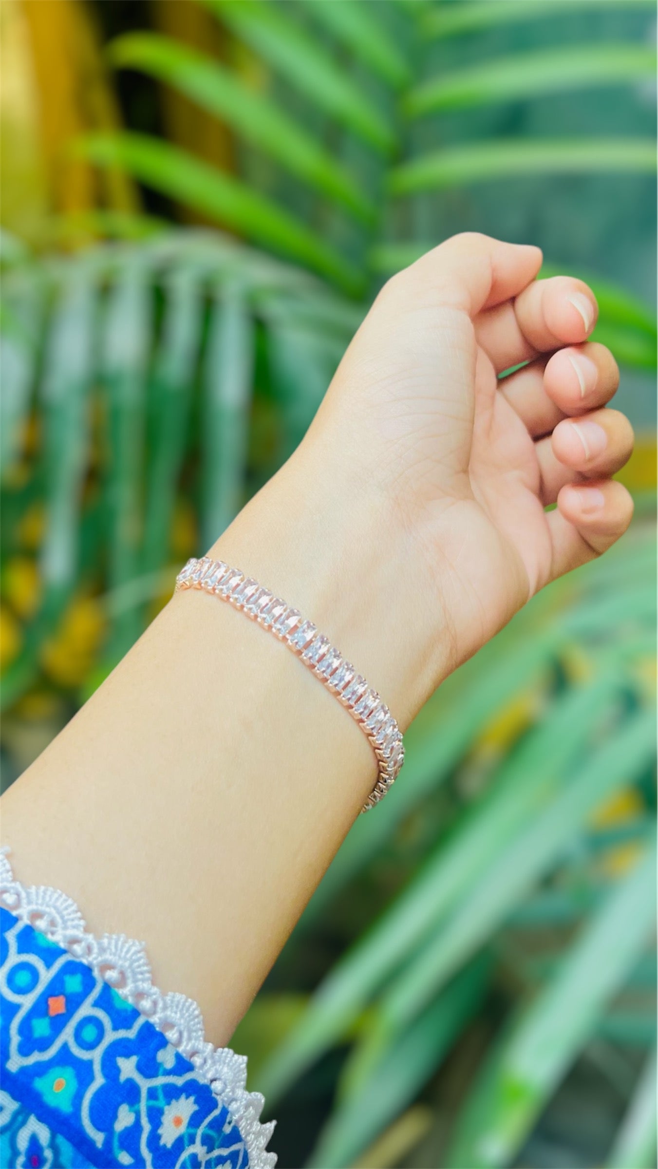 Zircon Stone Bracelet Adjustable.