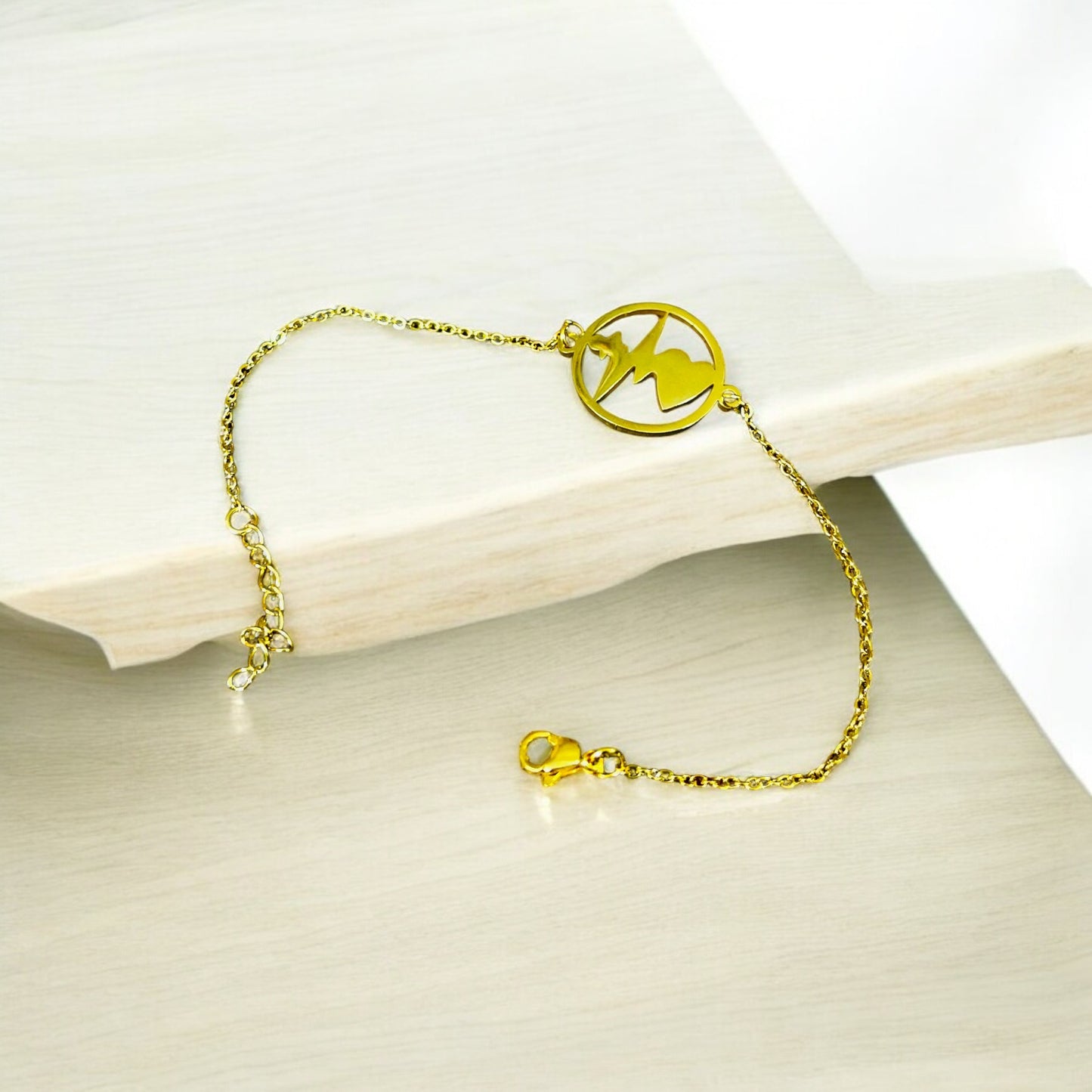 Heart Cuff-18K Gold Plated Jewelry