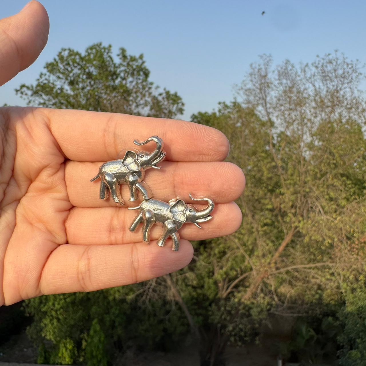 Tiny Trunk Silver Studs