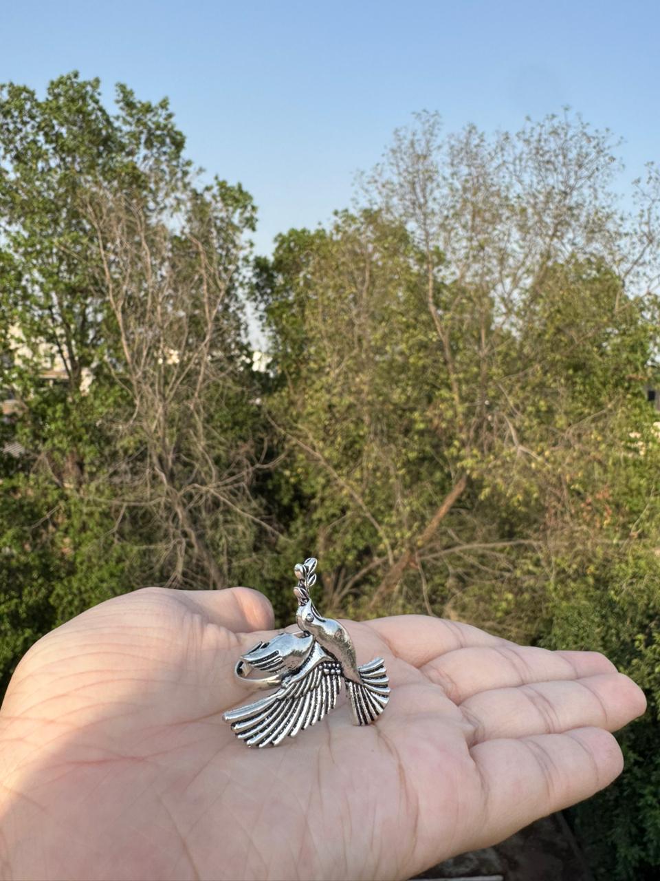 Moonbird Silver Ring