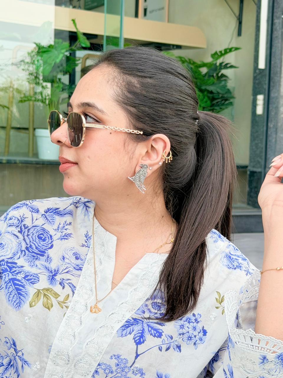 Parrot Glam Silver Drops